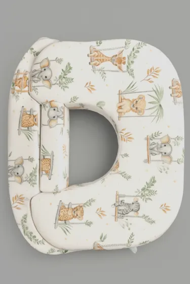 Сменный чехол для подушки Feeding pillow TWIN, Зверьки на качелях