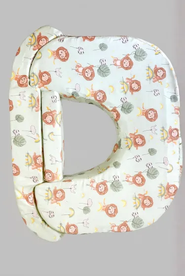 Сменный чехол для подушки Feeding pillow TWIN, Львы на мятном