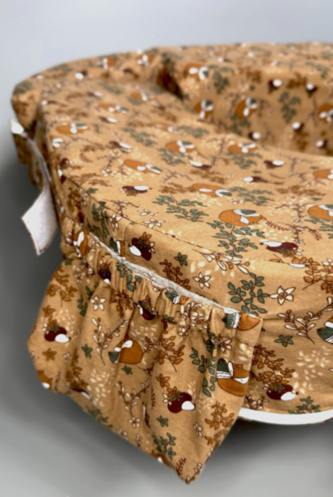 Змінний чохол на ортопедичну подушку для годування двійні, лисички Змінний чохол на ортопедичну подушку для годування двійні, лисички