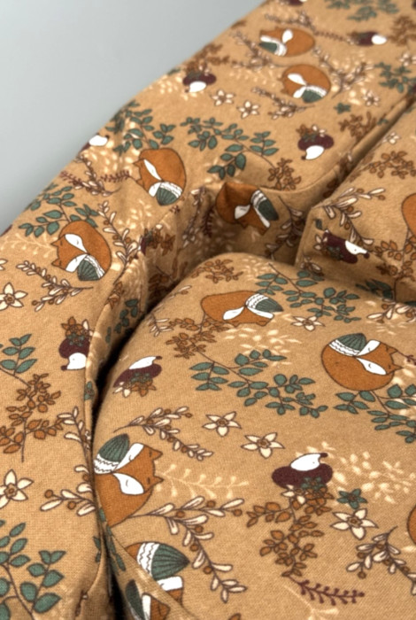 Змінний чохол на ортопедичну подушку для годування двійні, лисички Змінний чохол на ортопедичну подушку для годування двійні, лисички