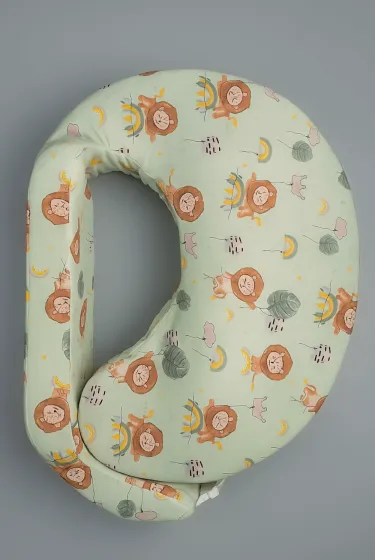 Сменный чехол для подушки Feeding pillow, львы на мятном