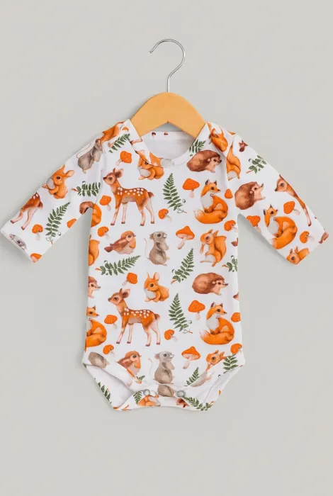Боді з довгим рукавом Amazoniya, Лісові звірята